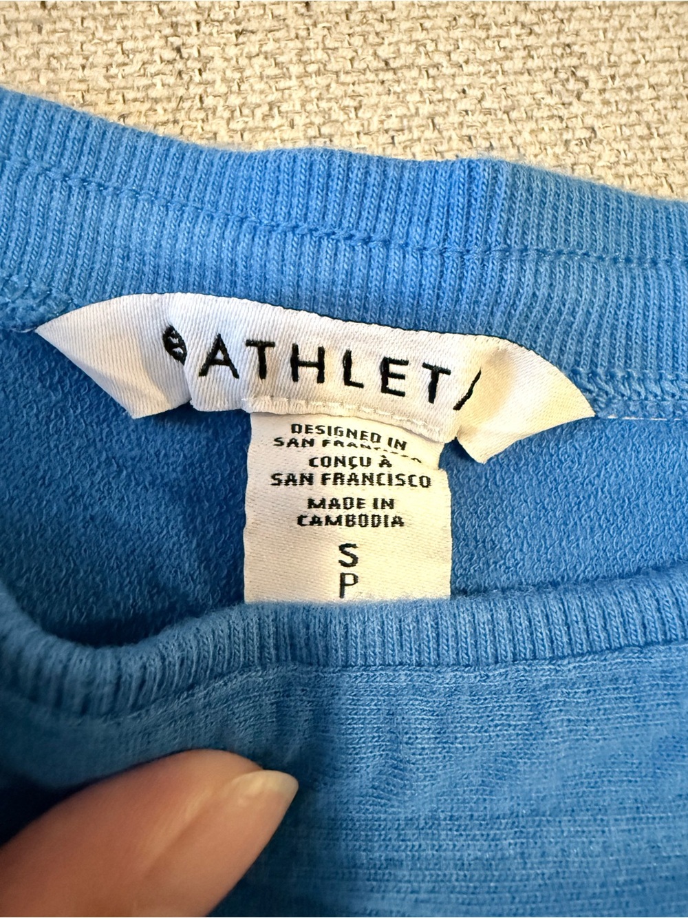 Athleta Move With Ease Off The Shoulder Top in Cerulean Blue - Picture 3 of 8